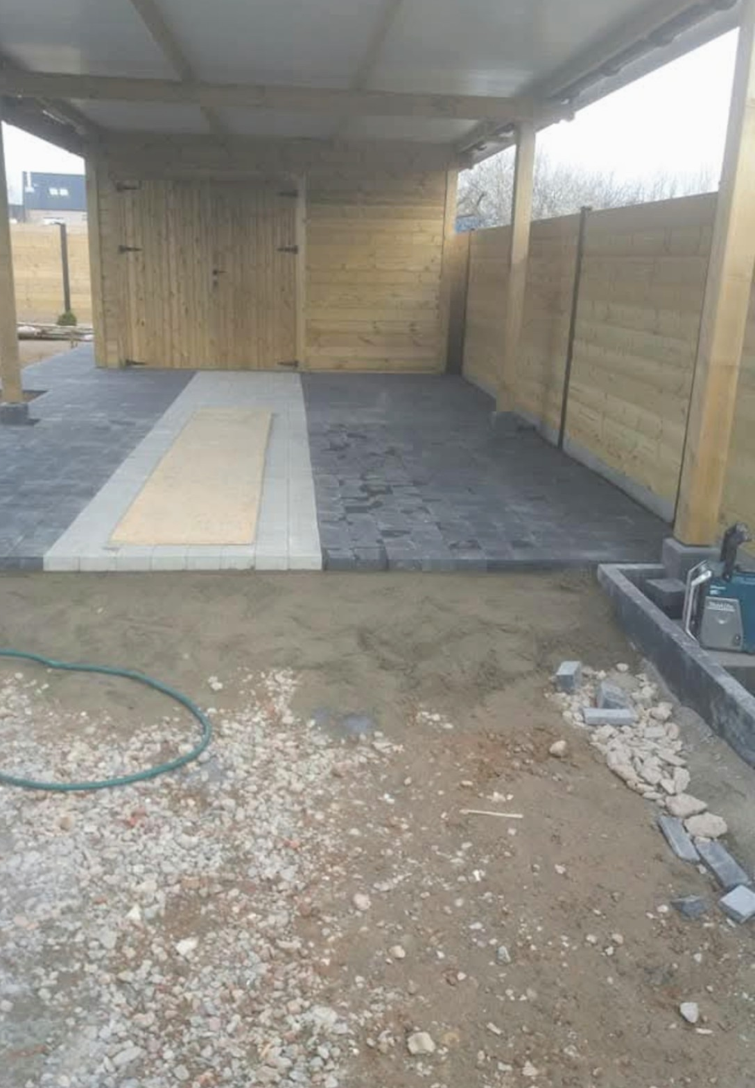 Carport met tuinberging op maat